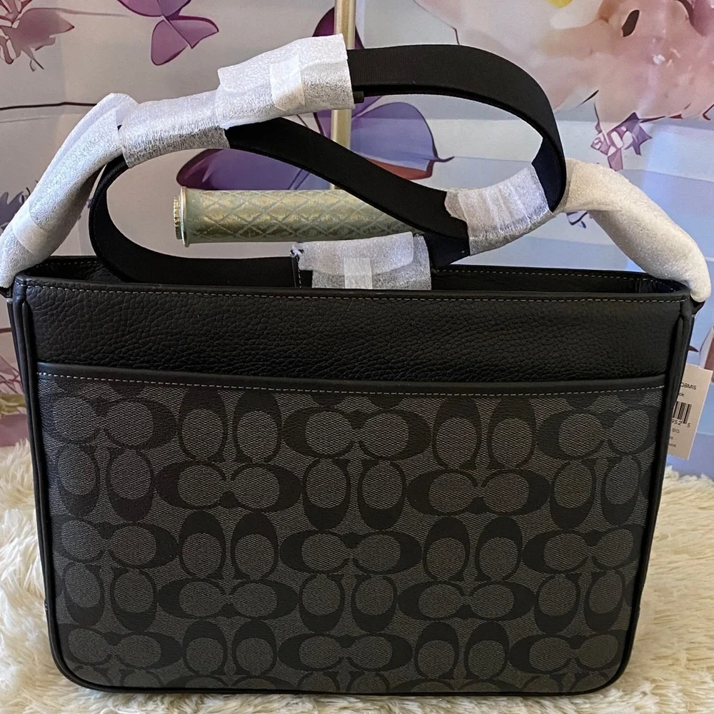 NWT COACH District Crossbody Bag In Signature Canvas